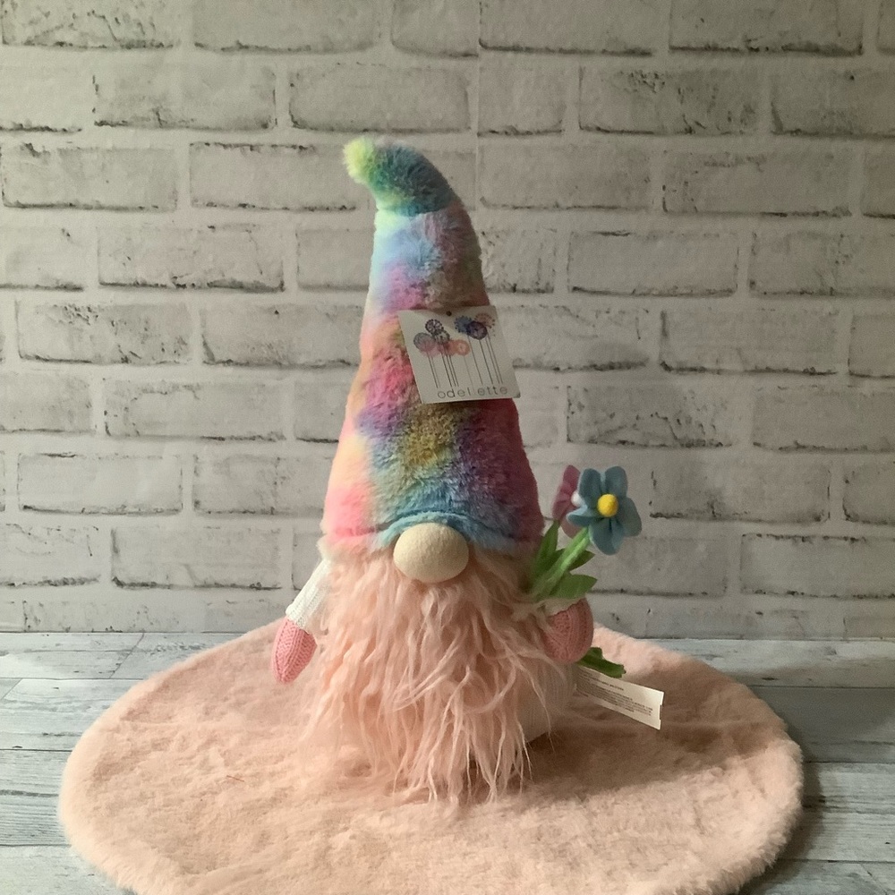 Odellette Tie Dyed Easter Gnome